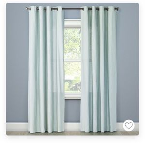 2 sets of Threshold light filtering curtains